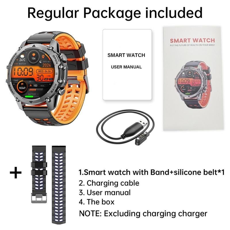 1.52'' HD Men's Smartwatch - Calls, Music Control, Sports Modes - IP68 Waterproof - T'S Amazing Goods