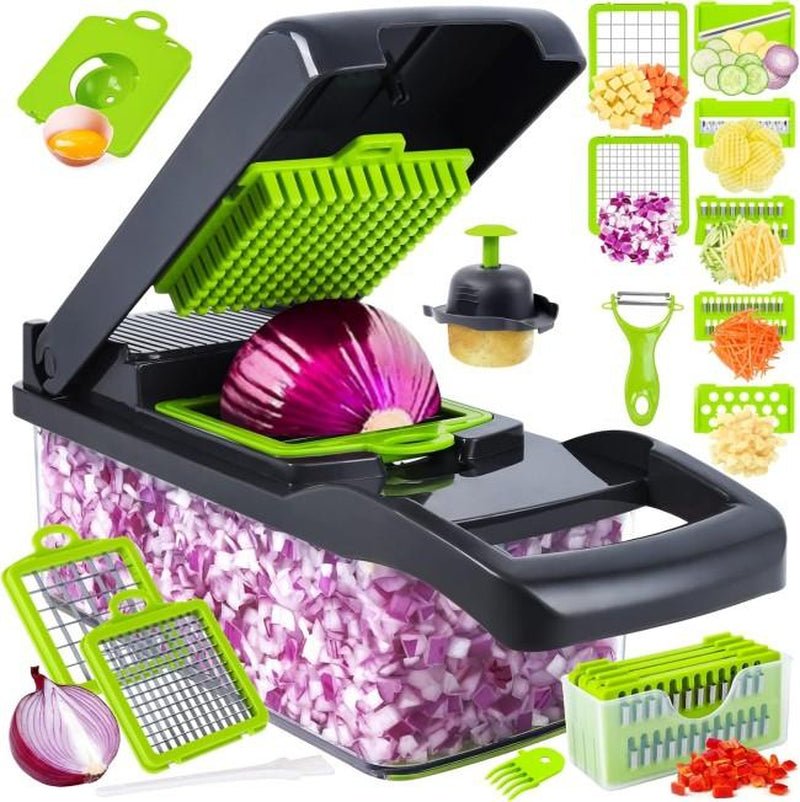 Ultimate 16-In-1 Vegetable Chopper & Slicer Kit - Raggs 2 Riches
