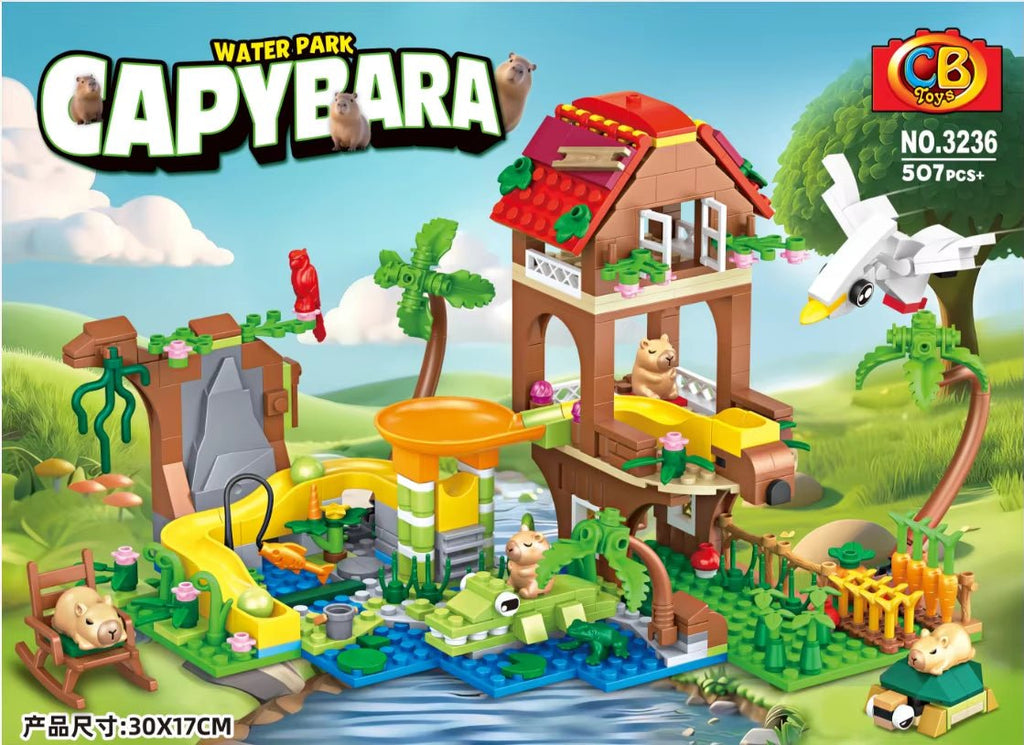 2026 MOC Farm Capybara Doll Building Blocks - Educational Cartoon Figure for Kids Birthday Gifts - Raggs 2 Riches