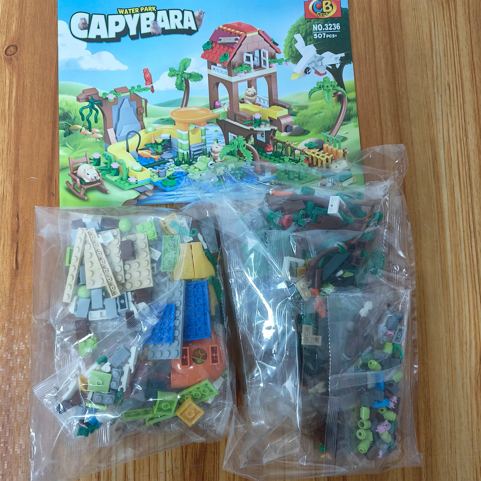 2026 MOC Farm Capybara Doll Building Blocks - Educational Cartoon Figure for Kids Birthday Gifts - Raggs 2 Riches