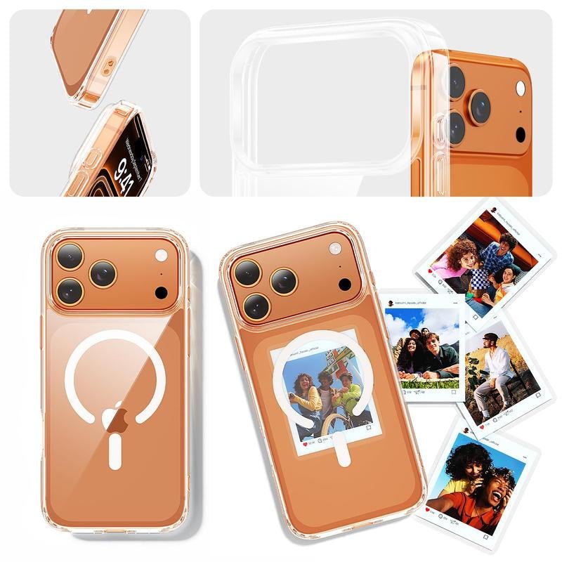 3 in 1 for Iphone 17 Pro Max Case Clear,Fits Magsafe, Not Yellowing, Screen Protector*1 Camera Lens Protector*1, Military - Grade Protection for Phone Cover 6.9 Inch, Black Friday - Raggs 2 Riches