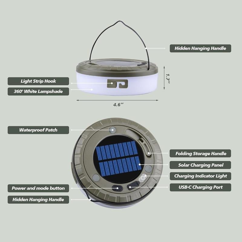 4-In-1 LED Strip & Table Lamp: 3 Color Modes, Flashlight, Power Bank, Perfect Holiday Gift - Raggs 2 Riches
