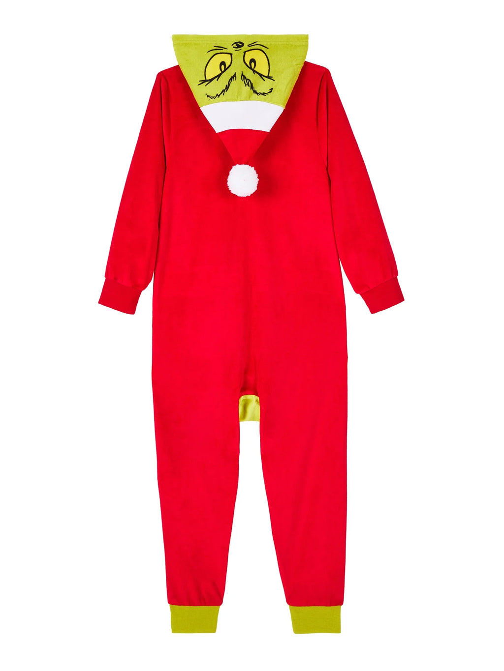Grinch Boys Hooded Union Suit Pajama, Sizes 4-12