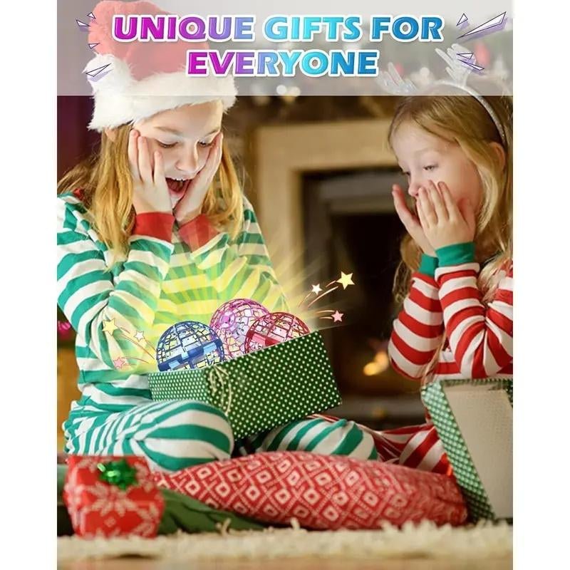 Black Friday Flash Sales Upgraded Dazzling Spinning Flying Ball with 360° LED Lighting Automatic Rebound Levitation Stunts Kids Gift - Raggs 2 Riches