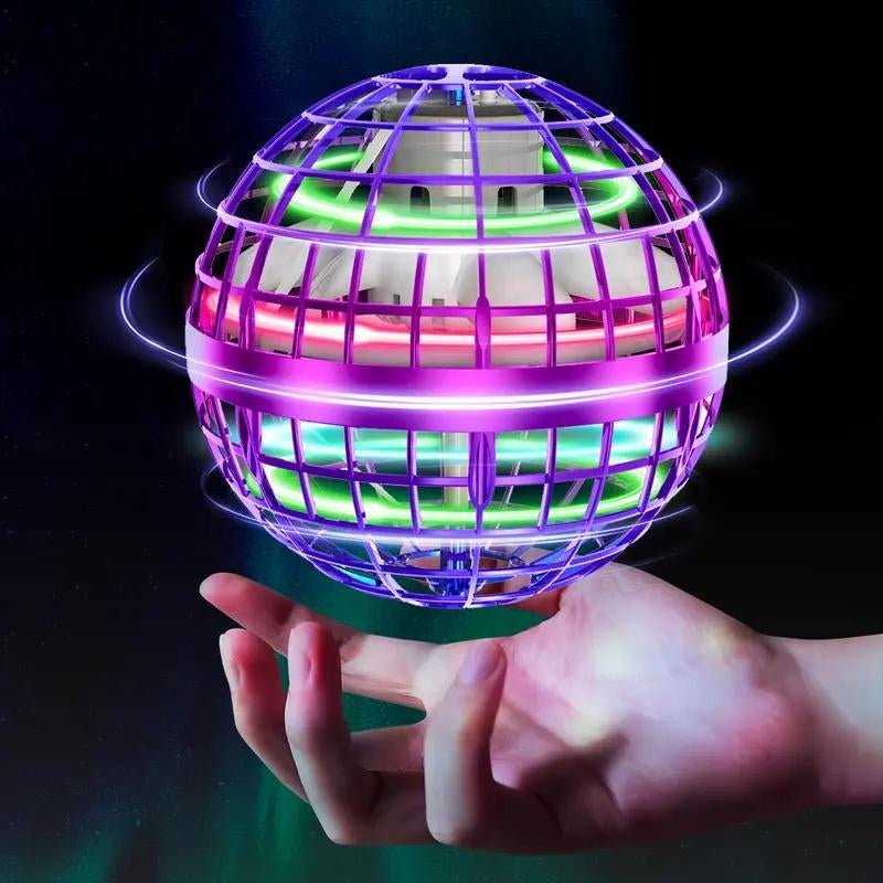 Black Friday Flash Sales Upgraded Dazzling Spinning Flying Ball with 360° LED Lighting Automatic Rebound Levitation Stunts Kids Gift - Raggs 2 Riches