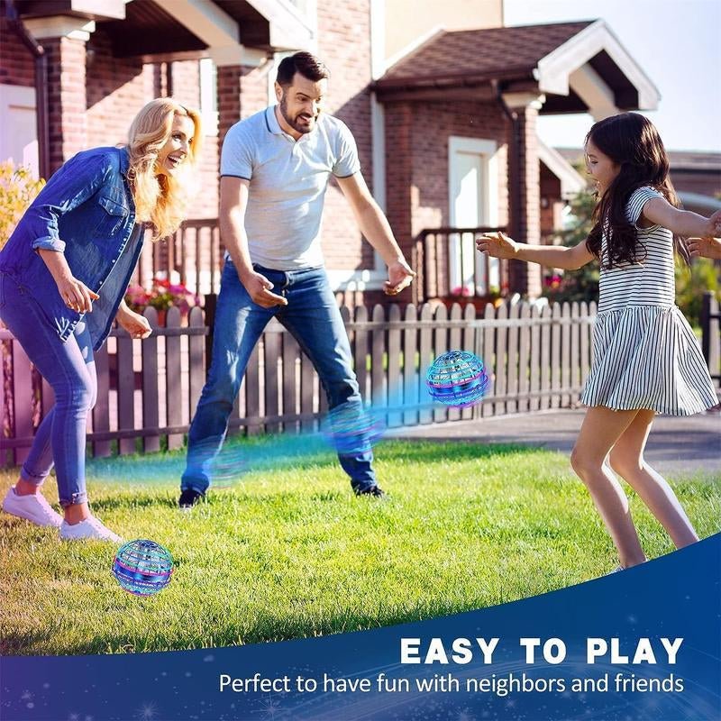 Black Friday Flash Sales Upgraded Dazzling Spinning Flying Ball with 360° LED Lighting Automatic Rebound Levitation Stunts Kids Gift - Raggs 2 Riches