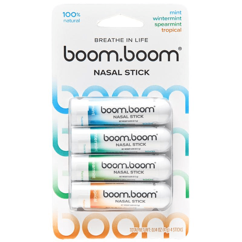 Boomboom Nasal Stick: Shark Tank Approved | Vapor Flow Technology for Easy Breathing - Raggs 2 Riches