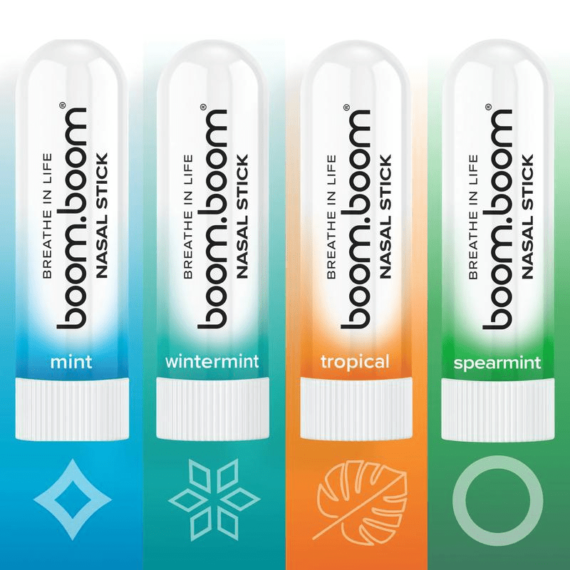 Boomboom Nasal Stick: Shark Tank Approved | Vapor Flow Technology for Easy Breathing - Raggs 2 Riches
