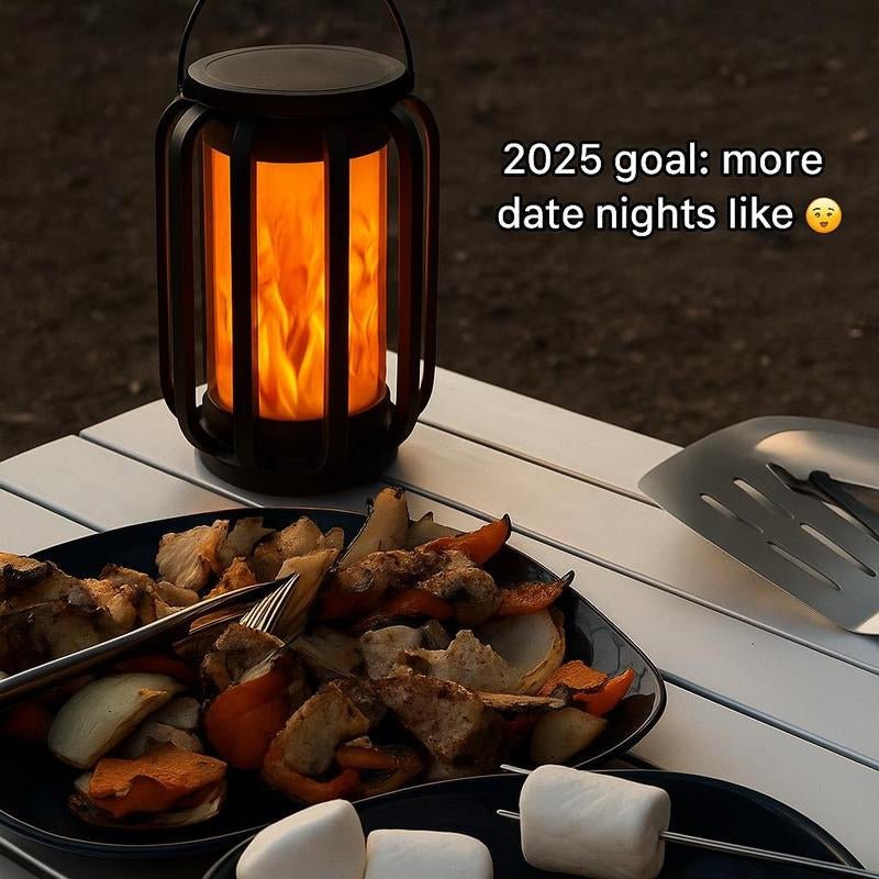 Bougerv Solar Lantern Outdoor Light - Waterproof Flickering Flame Effect, Energy Efficient, 9-Inch - Raggs 2 Riches