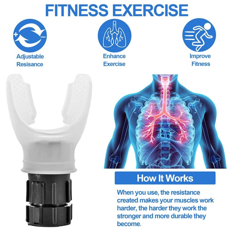 Breathing Trainer Lung Flexer - Increase Lung Capacity - T'S Workout Accessories