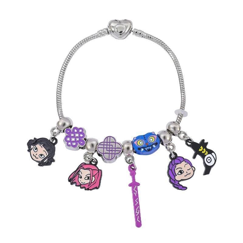 Kpop Demon Hunters Charm Bracelet - Cute Anime Jewelry Gift for Christmas - Raggs 2 Riches
