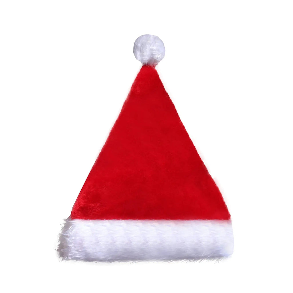 LED Light Plush Santa Hat - Christmas Decor for Kids & Adults - Raggs 2 Riches