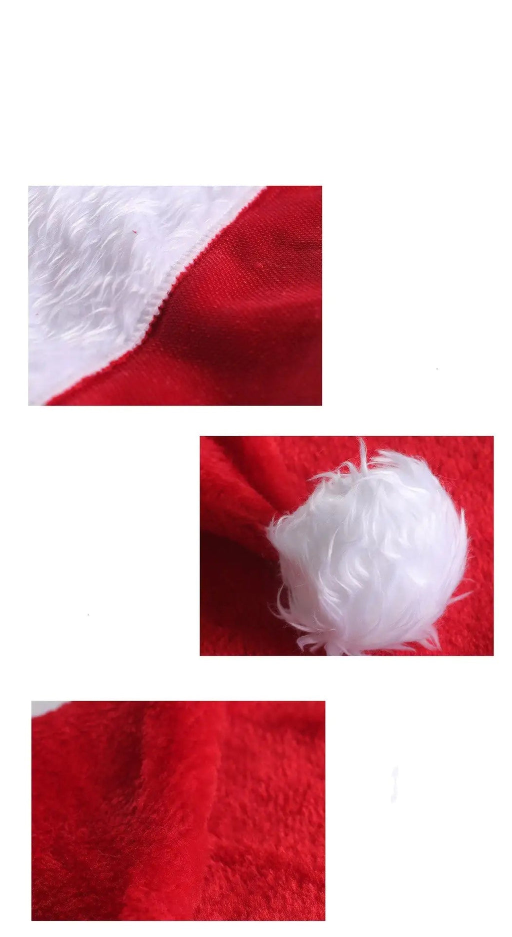 LED Light Plush Santa Hat - Christmas Decor for Kids & Adults - Raggs 2 Riches