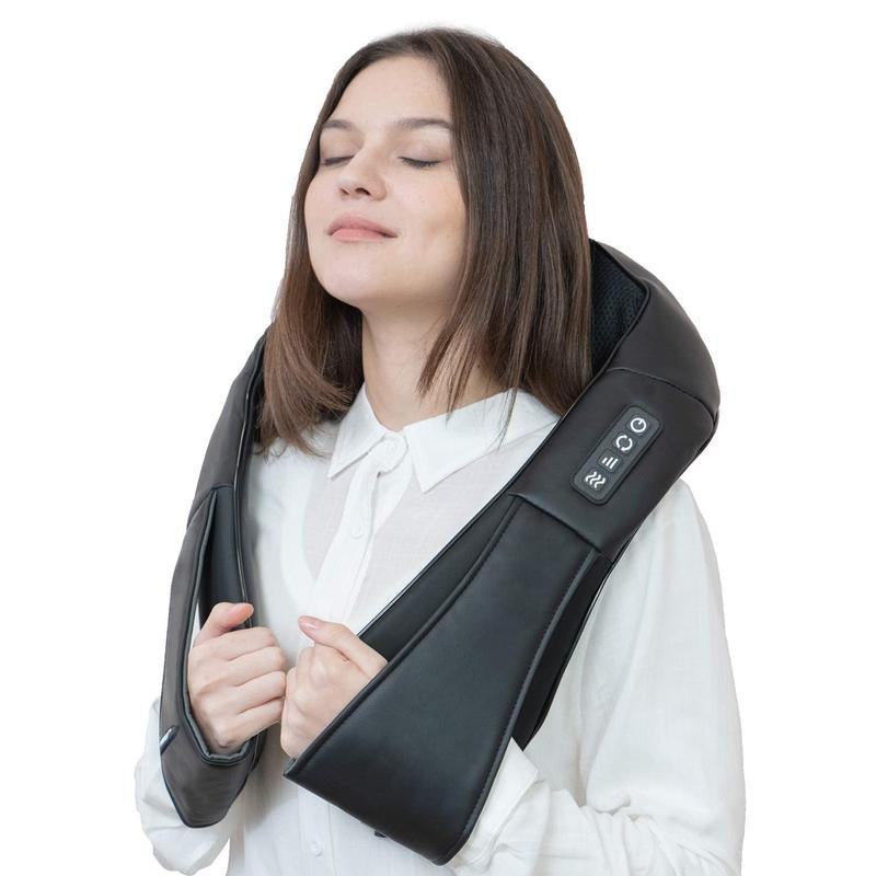 DAILYLIFE Shiatsu Neck and Back Massager, Electric Shoulder Massager, Car Neck Massage Pillow for Neck, Back, Shoulder, Foot, Leg Massage, Relieve Muscle Pain, Perfect Present for Man/Woman/Family - Raggs 2 Riches