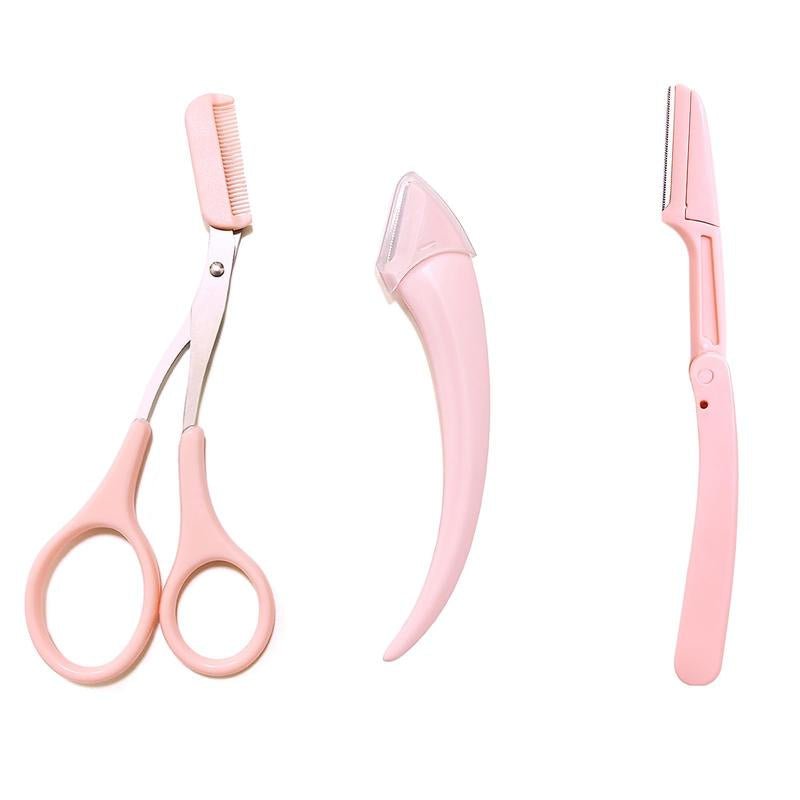 Women's Eyebrow Scissors & Trimmer Set - Portable Shaping Tool for Home & Travel - Raggs 2 Riches