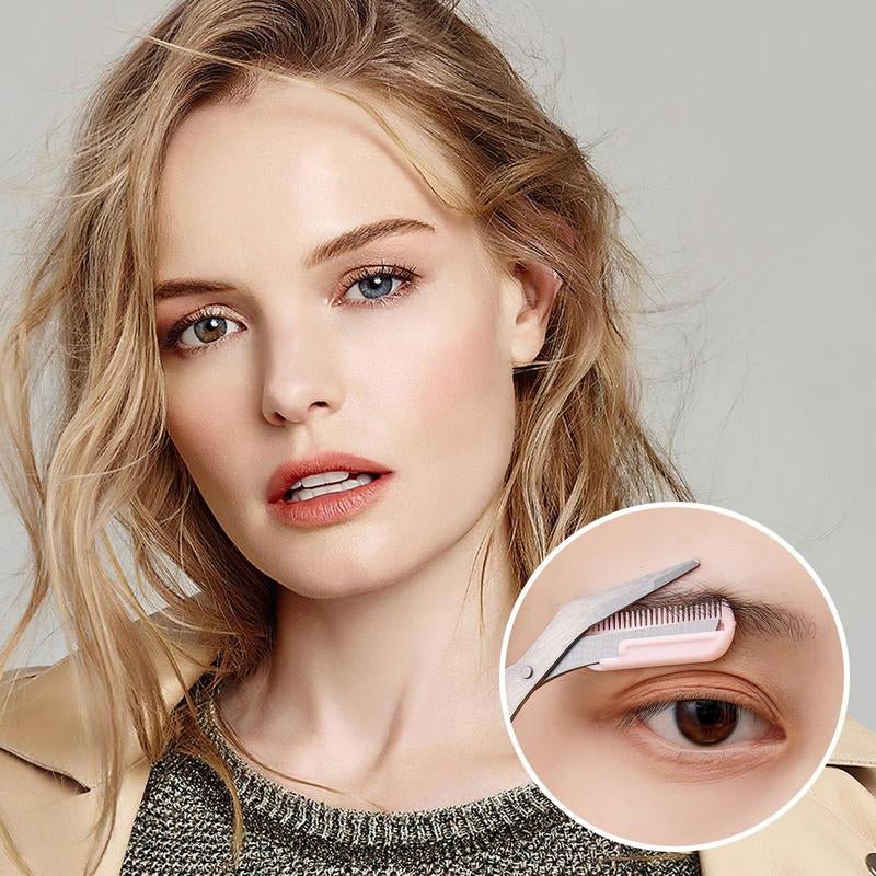 Women's Eyebrow Scissors & Trimmer Set - Portable Shaping Tool for Home & Travel - Raggs 2 Riches