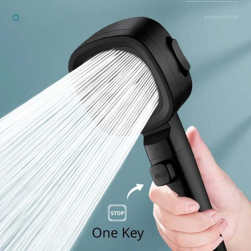 Adjustable 3-Mode High Pressure Shower Head - Raggs 2 Riches