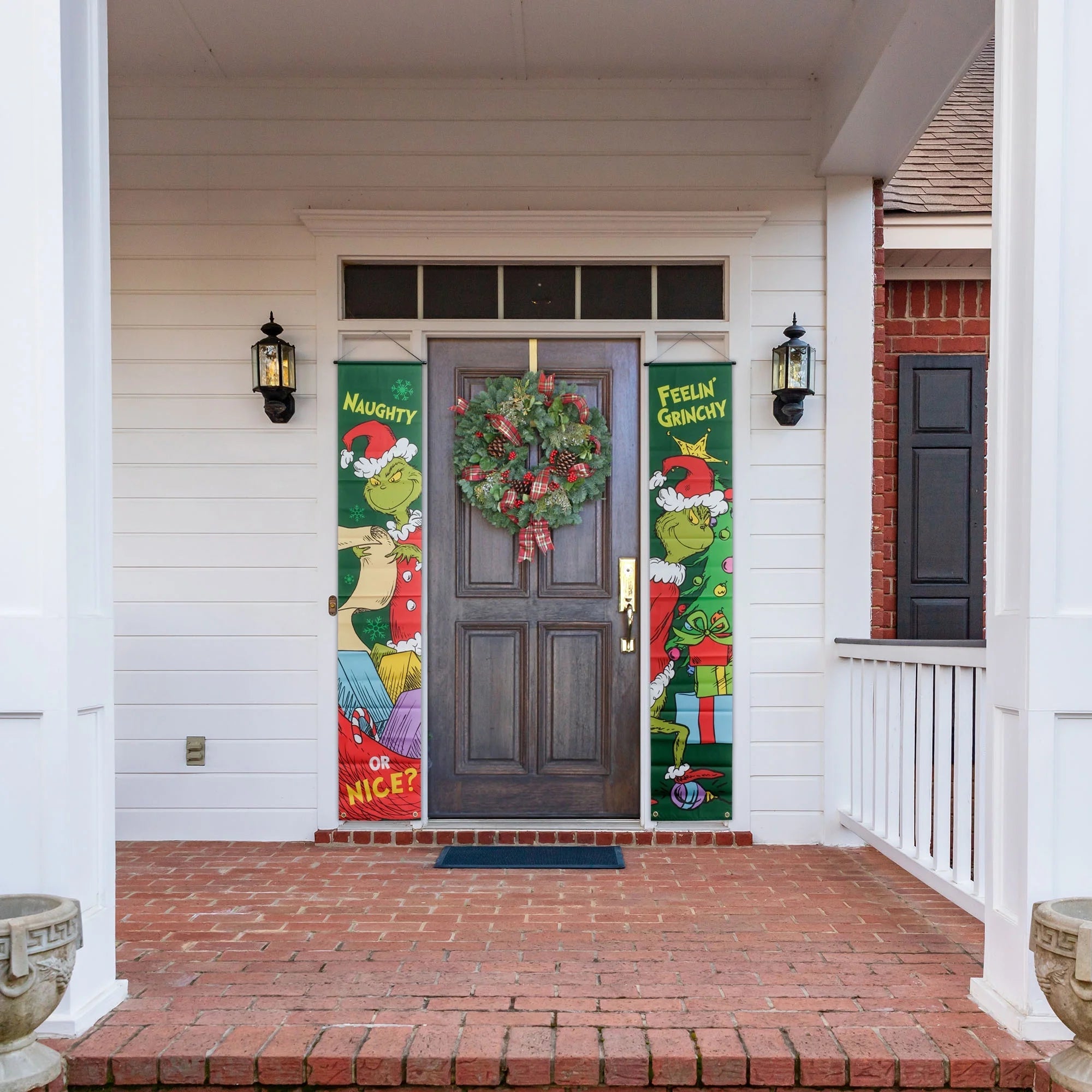 How the Grinch Stole Christmas Door Banner 2 Pack, 70 Inches, Green, Multi - Color by - Raggs 2 Riches