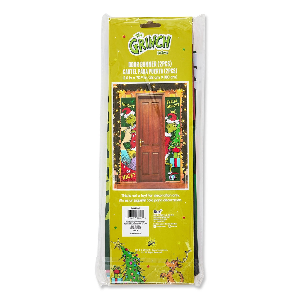 How the Grinch Stole Christmas Door Banner 2 Pack, 70 Inches, Green, Multi - Color by - Raggs 2 Riches