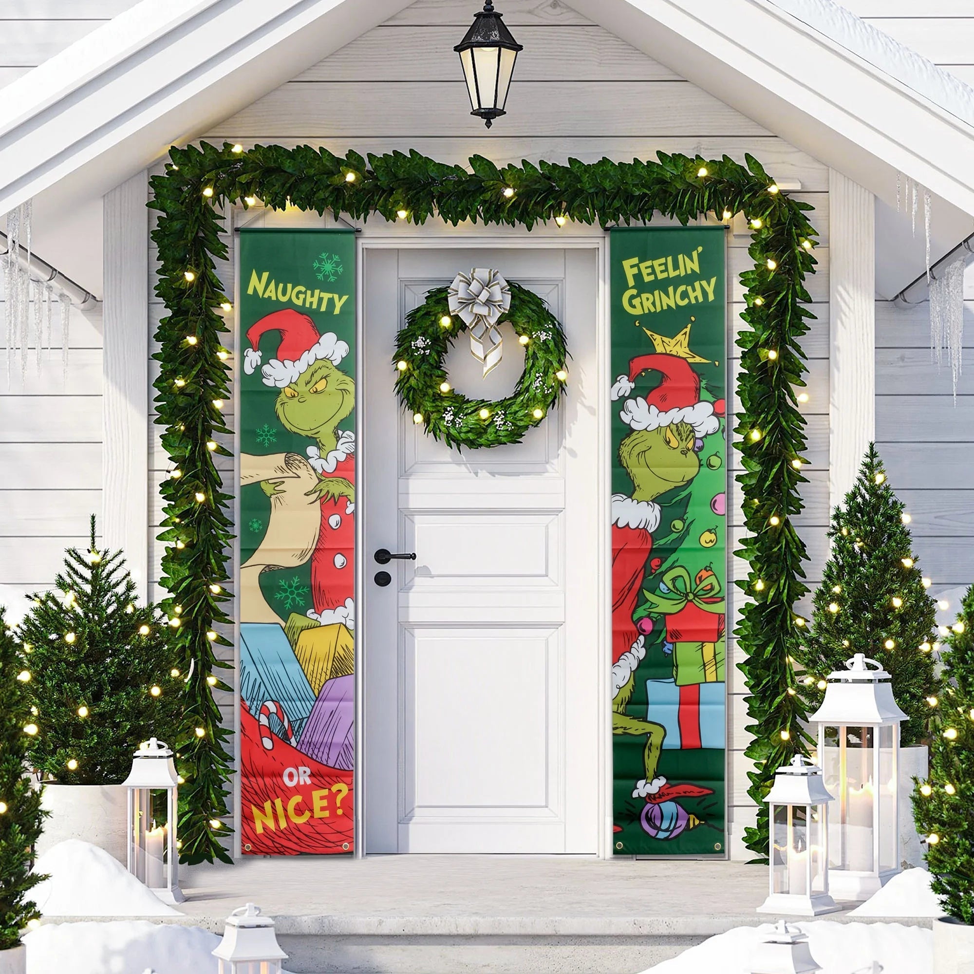 How the Grinch Stole Christmas Door Banner 2 Pack, 70 Inches, Green, Multi - Color by - Raggs 2 Riches