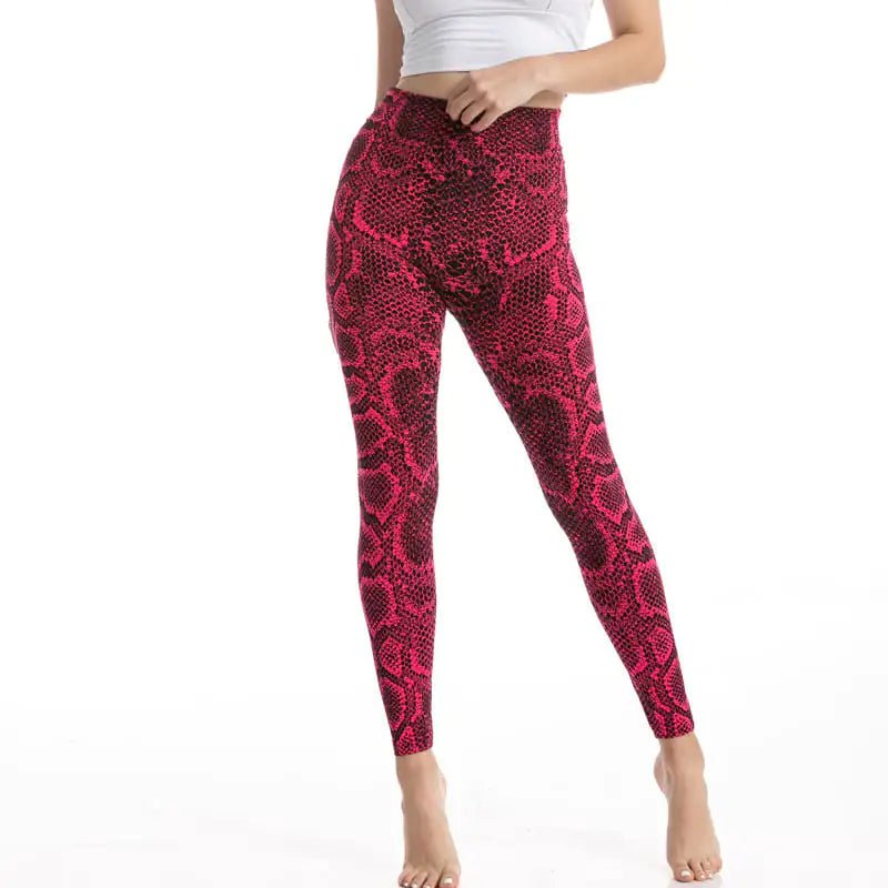 Leopard Print High Waist Gym Leggings - T'S Workout Accessories