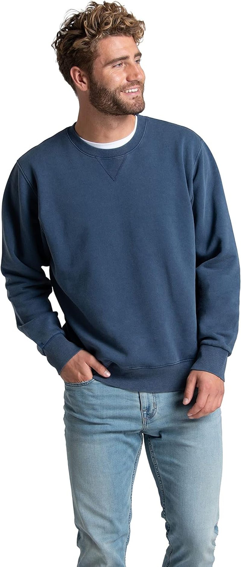 Men'S Eversoft Fleece Crewneck Sweatshirts, Moisture Wicking & Breathable, Sizes S - 4X - Raggs 2 Riches