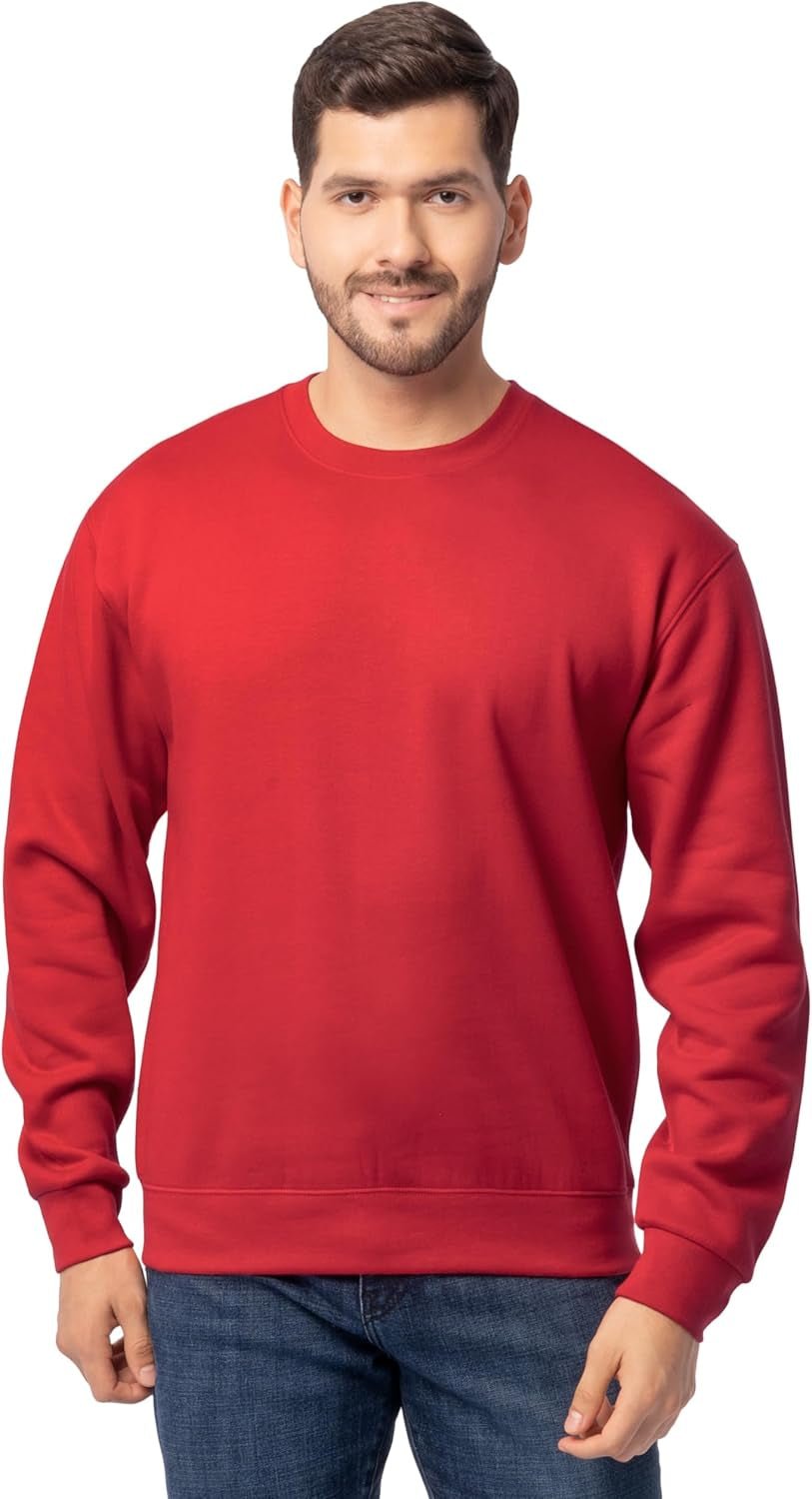 Men'S Eversoft Fleece Crewneck Sweatshirts, Moisture Wicking & Breathable, Sizes S - 4X - Raggs 2 Riches