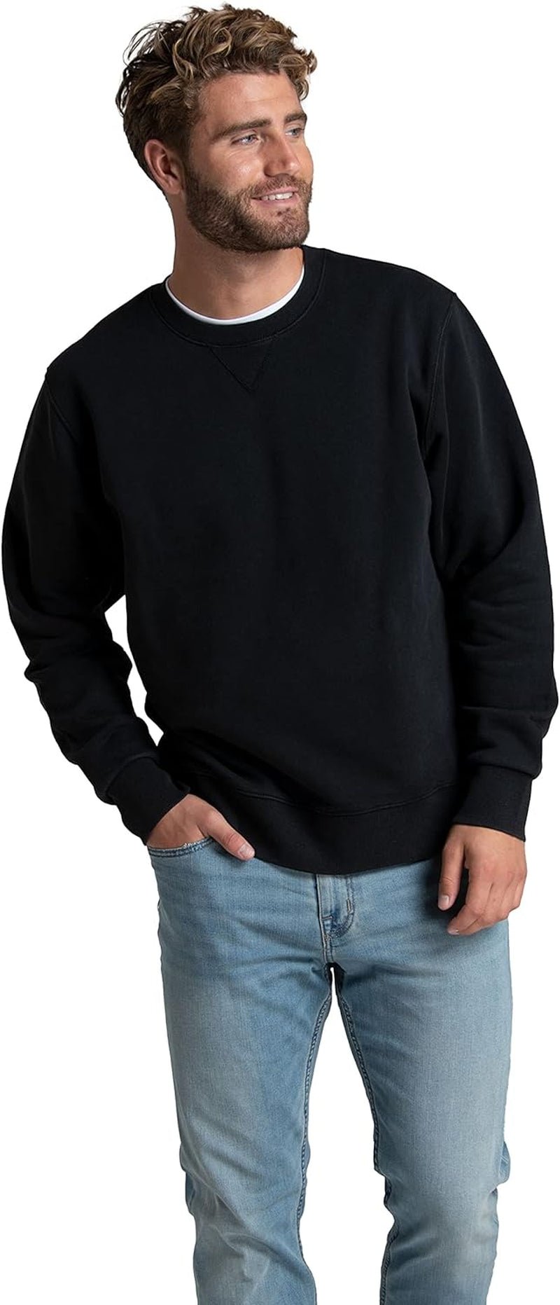 Men'S Eversoft Fleece Crewneck Sweatshirts, Moisture Wicking & Breathable, Sizes S - 4X - Raggs 2 Riches