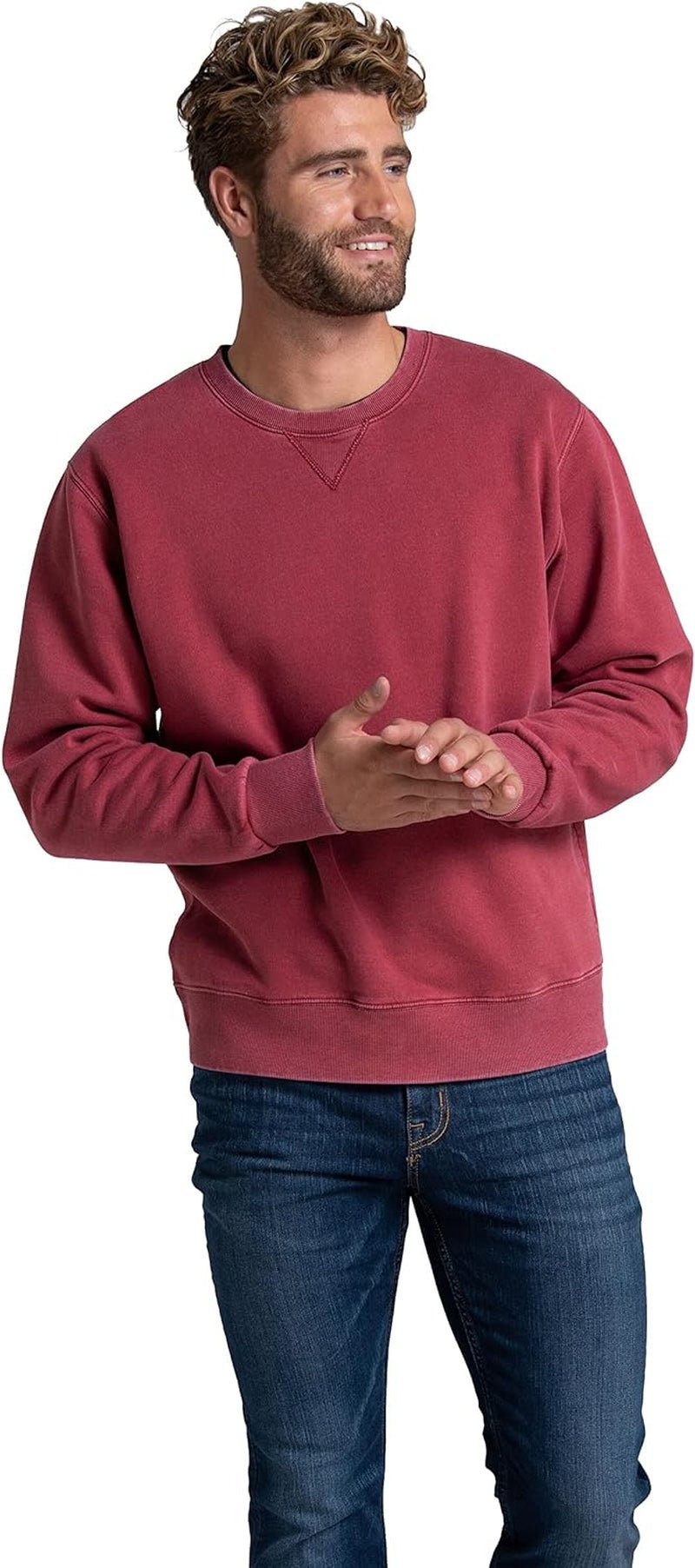 Men'S Eversoft Fleece Crewneck Sweatshirts, Moisture Wicking & Breathable, Sizes S - 4X - Raggs 2 Riches