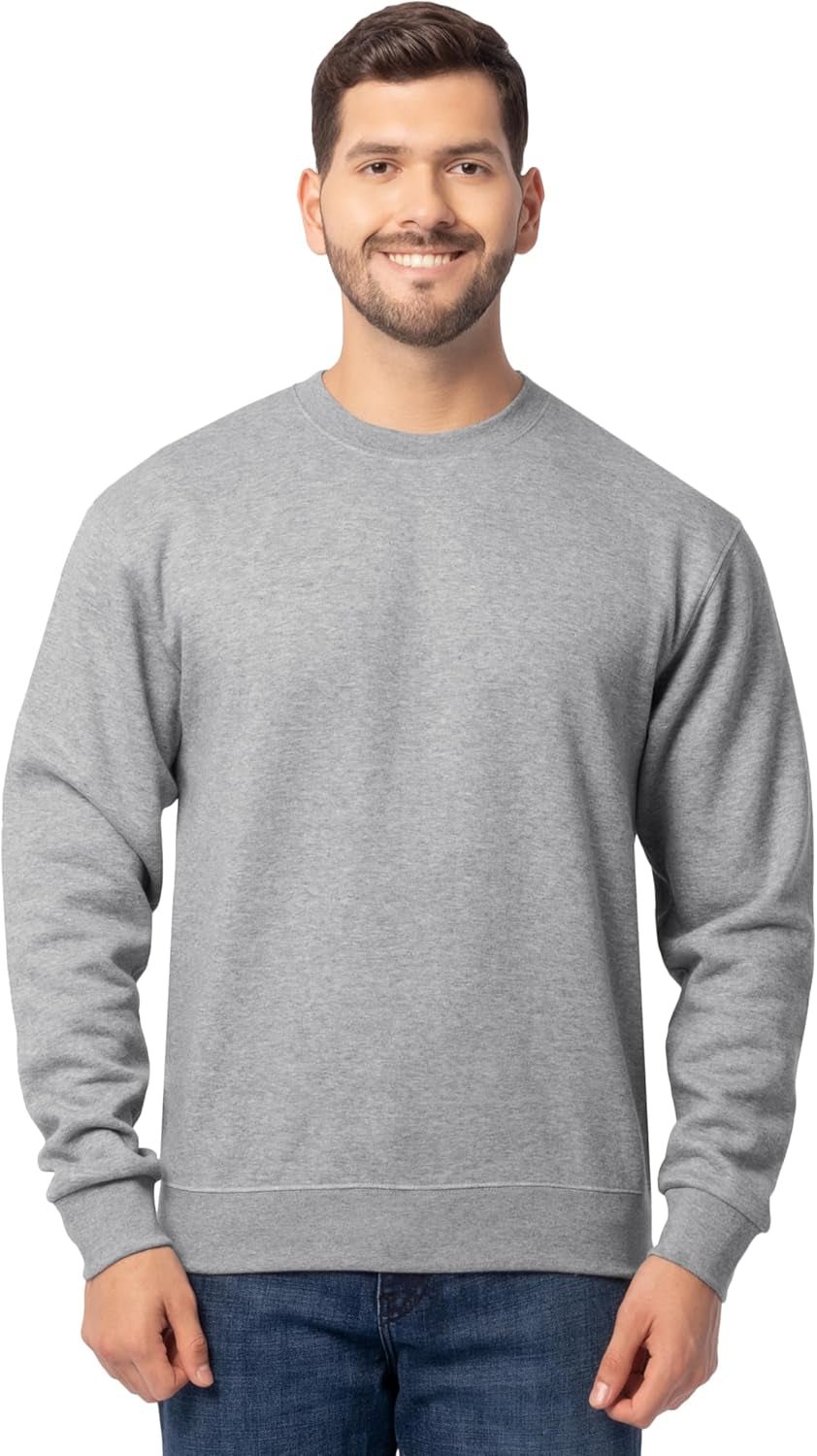 Men'S Eversoft Fleece Crewneck Sweatshirts, Moisture Wicking & Breathable, Sizes S - 4X - Raggs 2 Riches