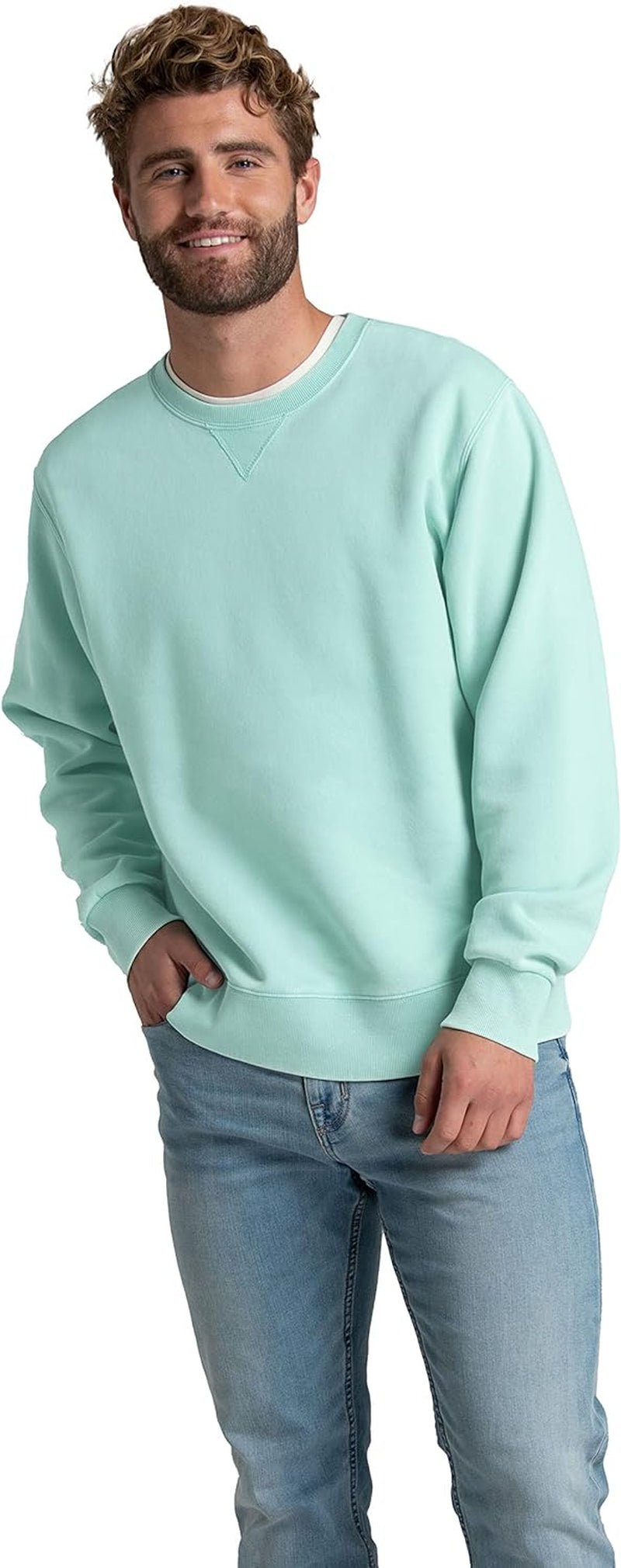 Men'S Eversoft Fleece Crewneck Sweatshirts, Moisture Wicking & Breathable, Sizes S - 4X - Raggs 2 Riches