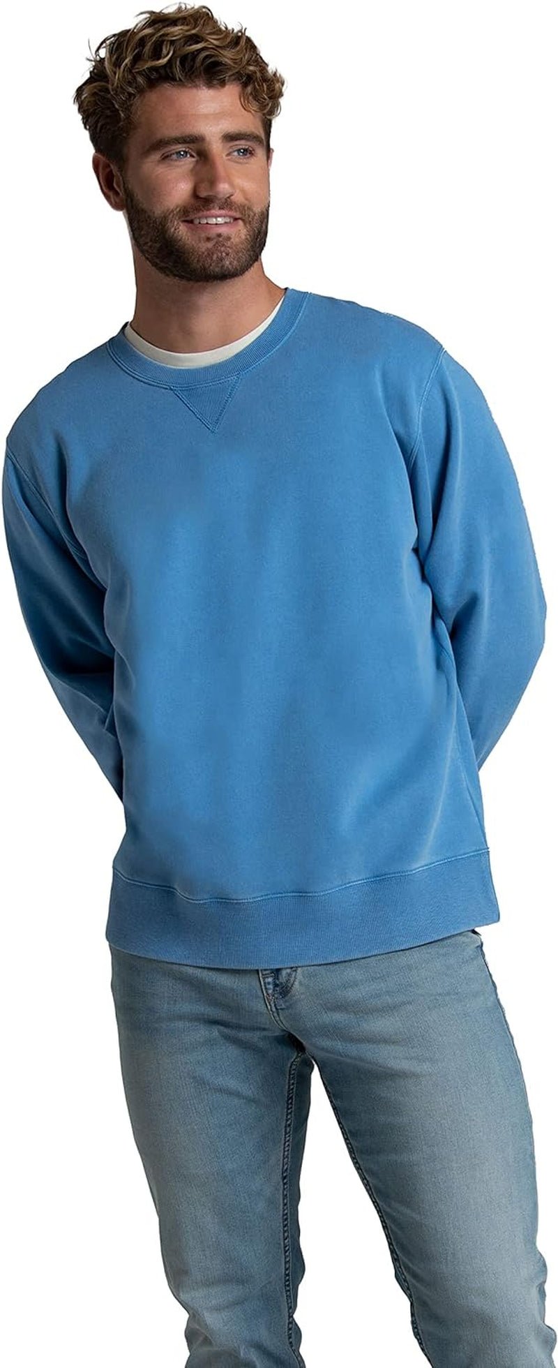 Men'S Eversoft Fleece Crewneck Sweatshirts, Moisture Wicking & Breathable, Sizes S - 4X - Raggs 2 Riches