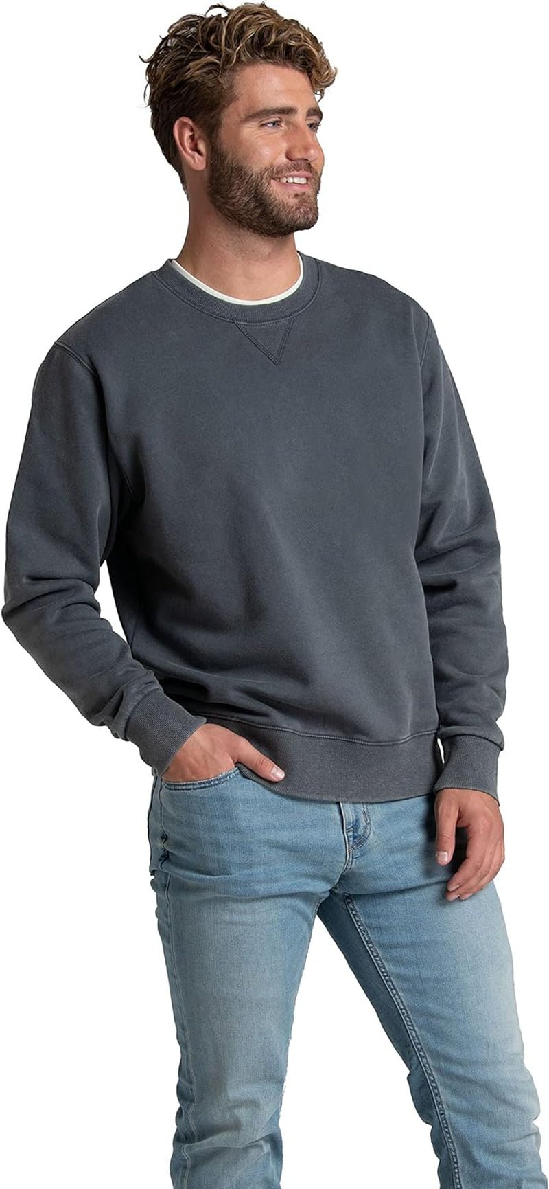 Men'S Eversoft Fleece Crewneck Sweatshirts, Moisture Wicking & Breathable, Sizes S - 4X - Raggs 2 Riches
