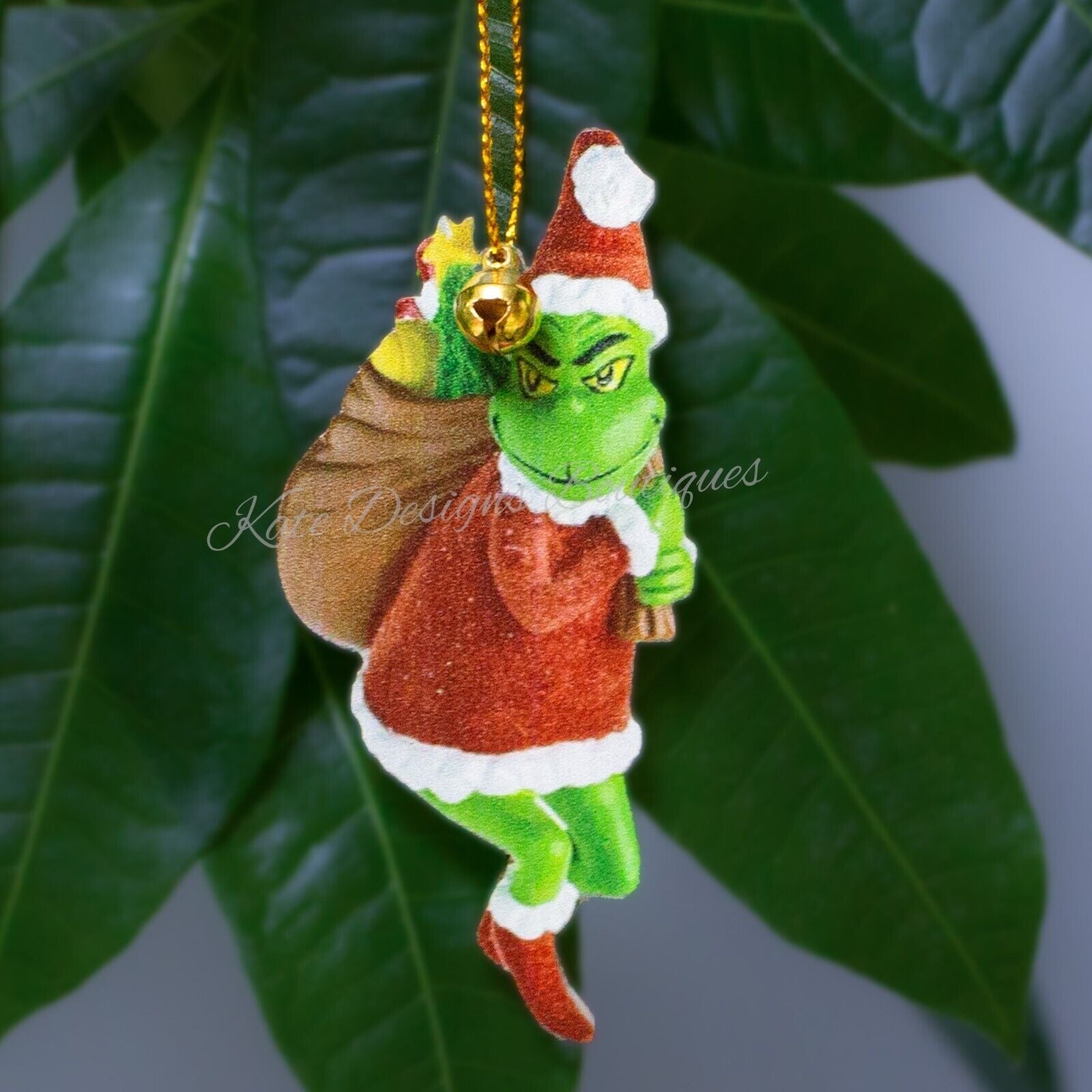 Merry Christmas Grinch Ornaments Xmas Tree Hanging Decoration Figure Pendant - Raggs 2 Riches