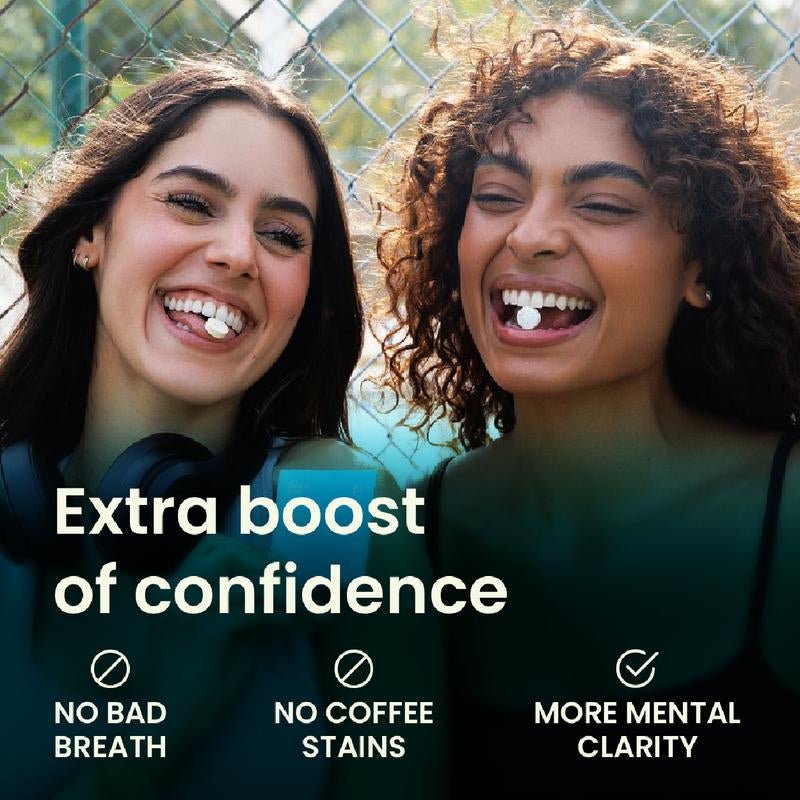 Neuro Energy Caffeine Gum/Mints for Energy & Focus - Sugar - Free with L Theanine, Caffeine, Vitamin B12 & Vitamin B6 - Peppermint Flavor - Raggs 2 Riches