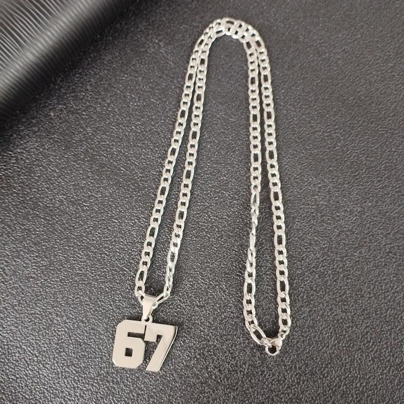 Geometric Sport Chain Necklace Stainless Steel Unisex Jewelry - Raggs 2 Riches