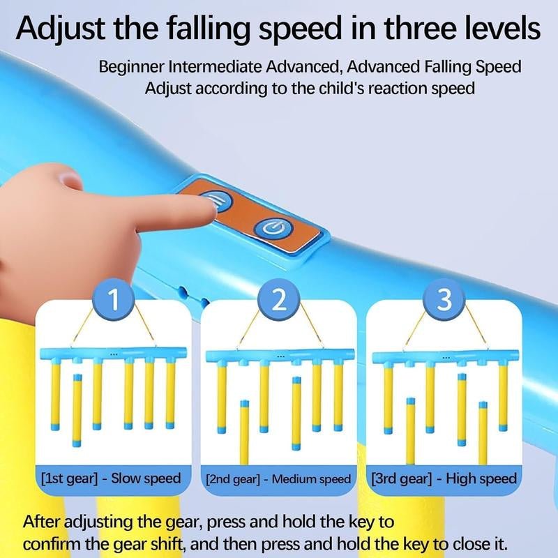 Agility Reflex Drop Sticks Game - Adjustable Speed & Remote Control - Fun for All Occasions - T'S Amazing Goods