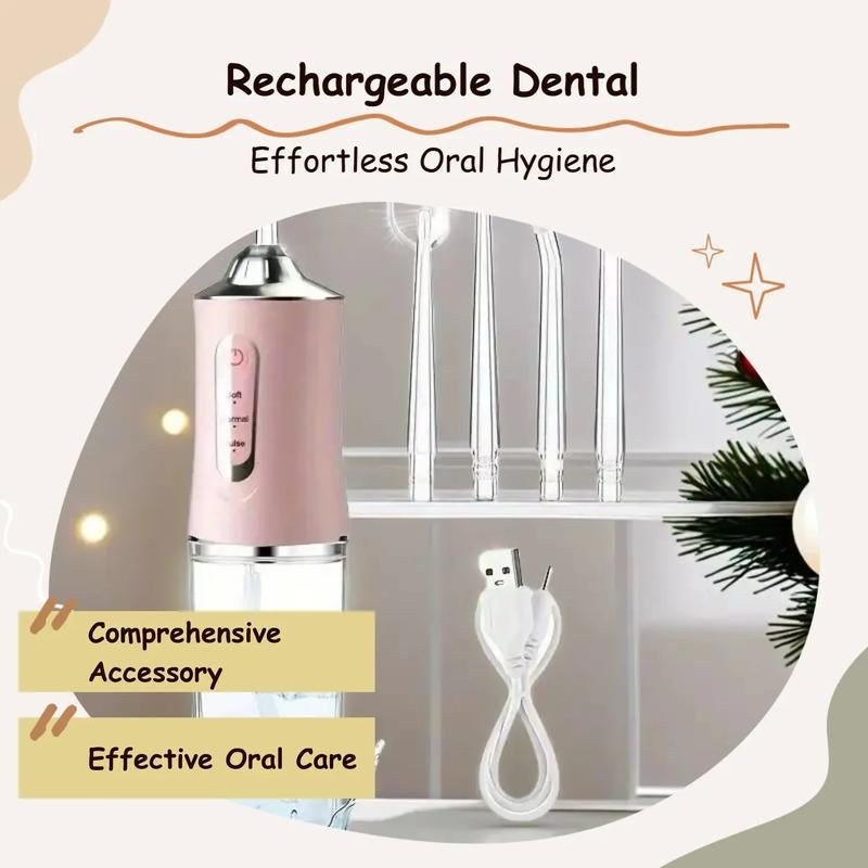 Rechargeable Electric Water Flosser Kit for Home & Travel - Raggs 2 Riches