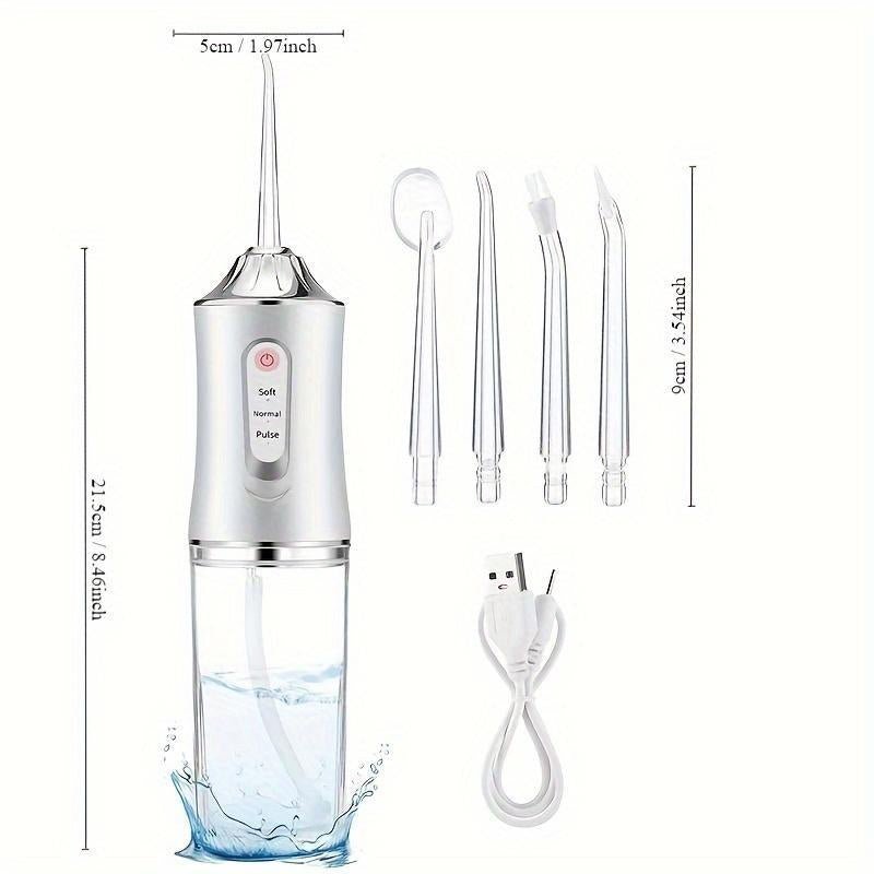 Rechargeable Electric Water Flosser Kit for Home & Travel - Raggs 2 Riches