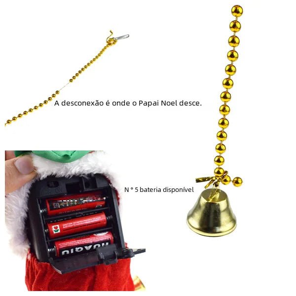 Santa Claus Climbing Toy - Raggs 2 Riches