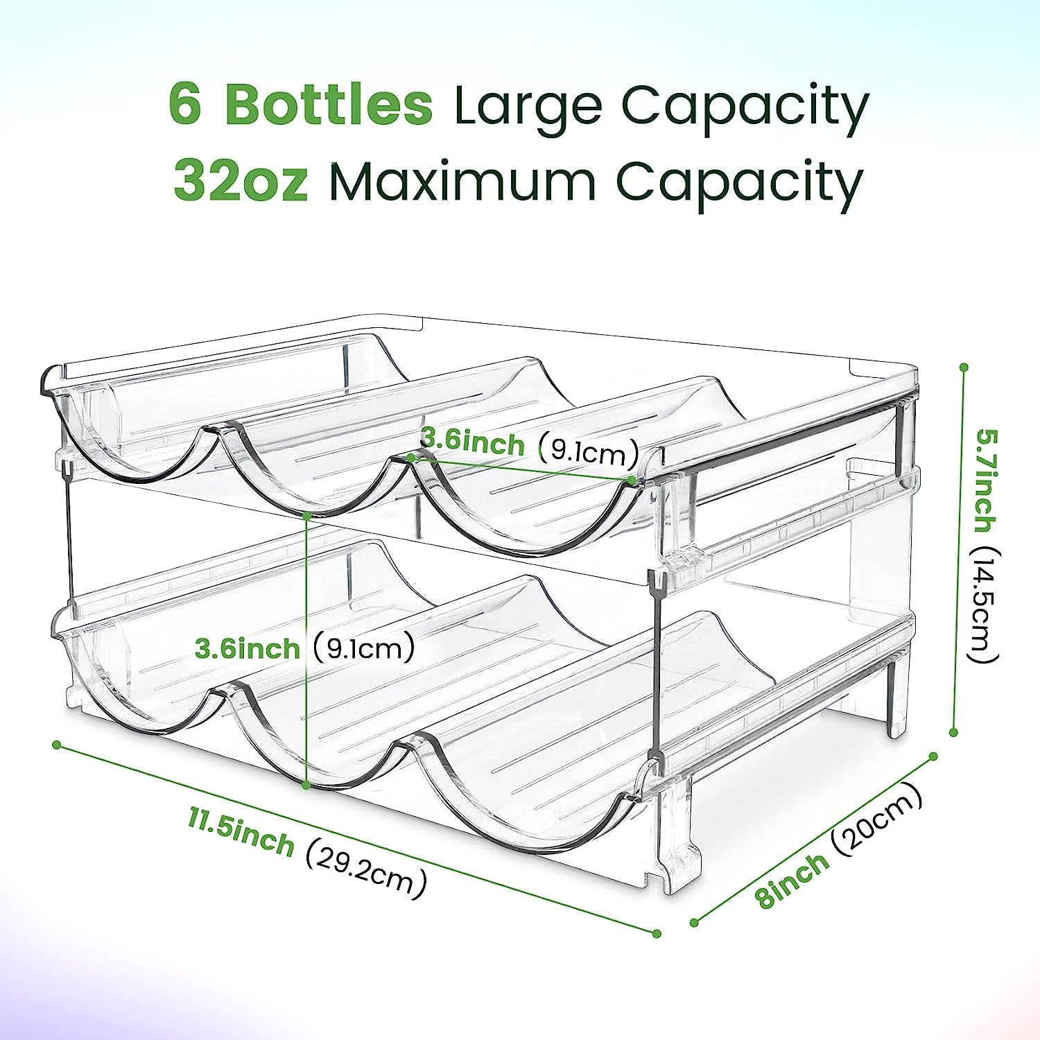 Stackable Water Bottle Organizer - 2 Pack - T'S Amazing Goods